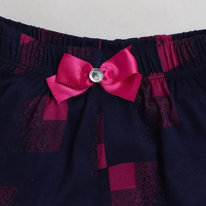 Abstract Printed Short - Navy