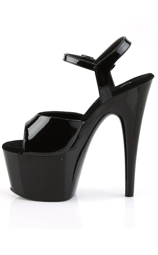 ADORE-709 Black Patent Heels