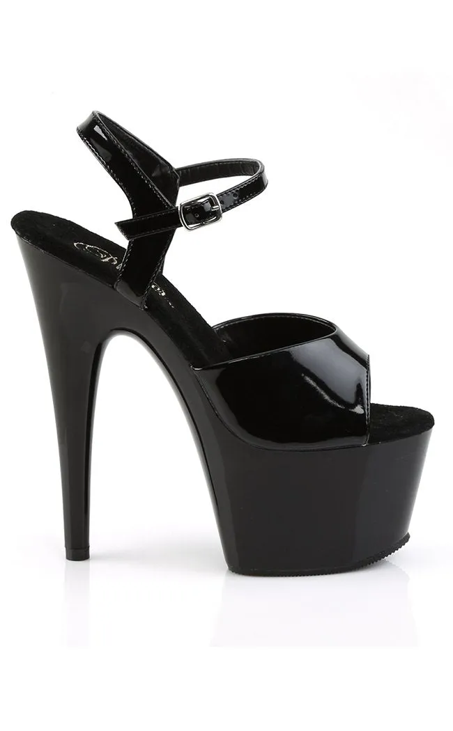 ADORE-709 Black Patent Heels