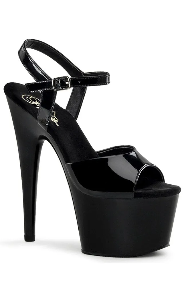 ADORE-709 Black Patent Heels
