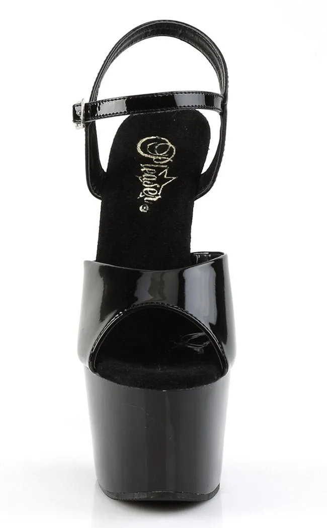 ADORE-709 Black Patent Heels