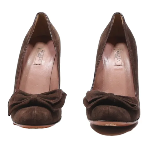 ALAIA Pump Heels Brown Synthetic Womens UK 3.5