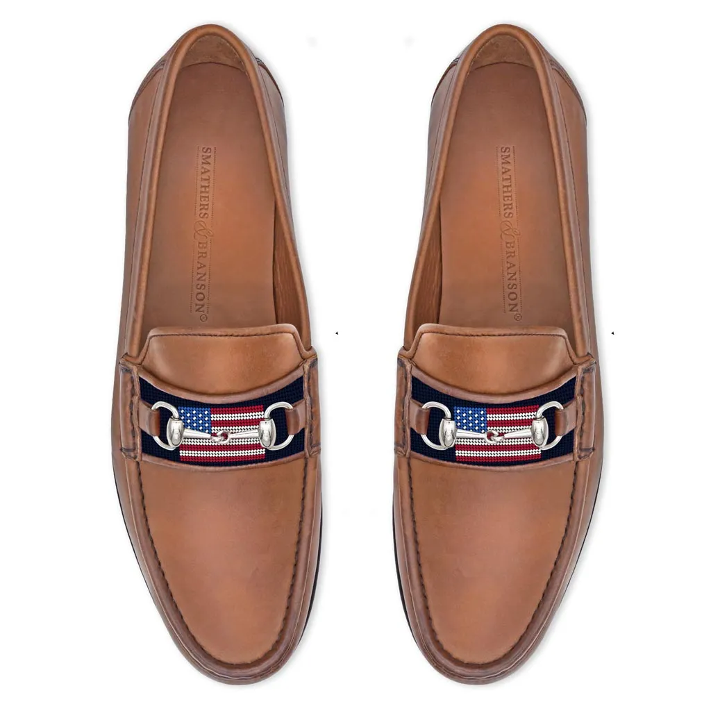 American Flag Downing Bit Loafer by Smathers & Branson