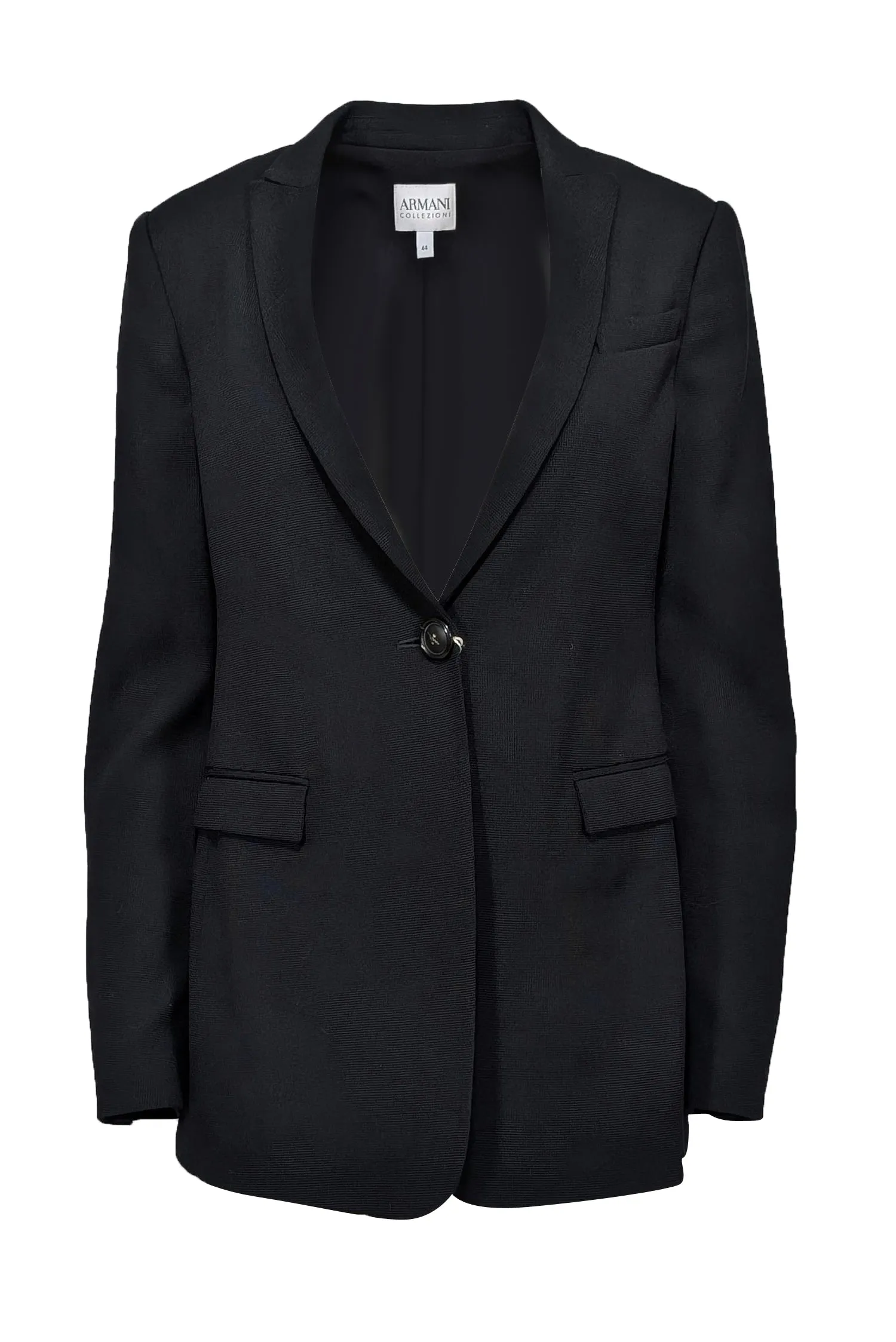 Armani Collezioni - Black Single Button Blazer Sz 8