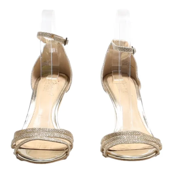 BADGLEY MISCHKA Strappy Heels Gold Synthetic Womens UK 5