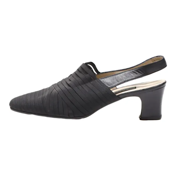 BALLY Kitten Heels Black Synthetic Womens UK 5.5
