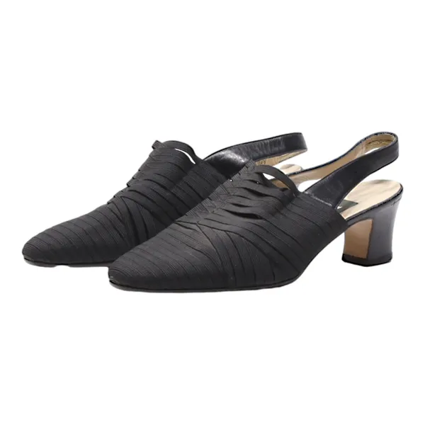 BALLY Kitten Heels Black Synthetic Womens UK 5.5