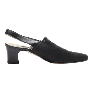 BALLY Kitten Heels Black Synthetic Womens UK 5.5