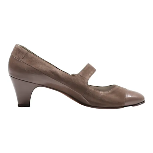 BALLY Pump Heels Brown Synthetic Womens UK 4
