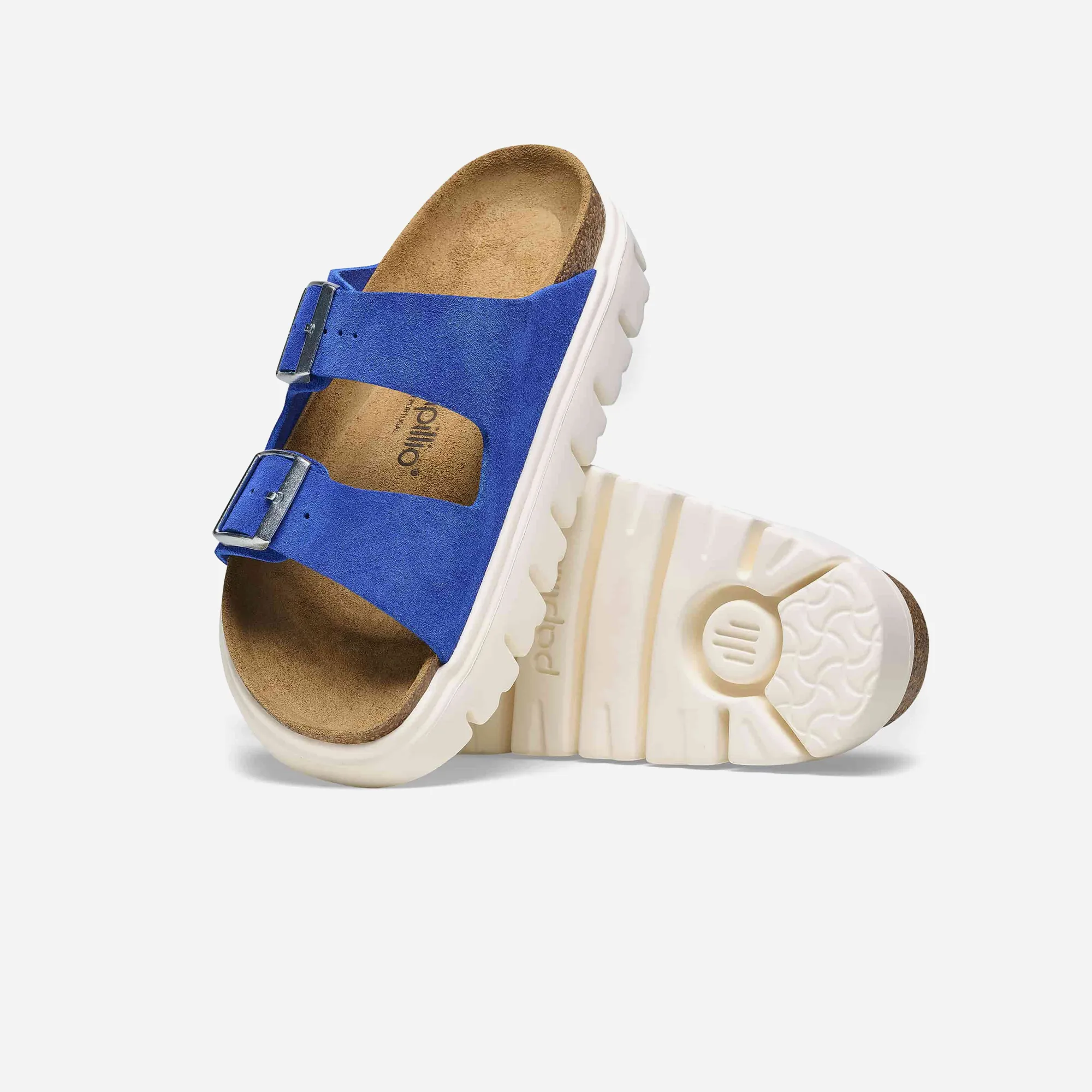 Birkenstock Arizona Chunky Suede Leather Blue Blue/Ultra Blue