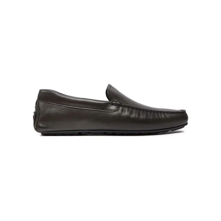 BOSS NAPPA LEATHER LOAFERS WITH DRIVER SOLE AND FULL INTERNAL LINING
