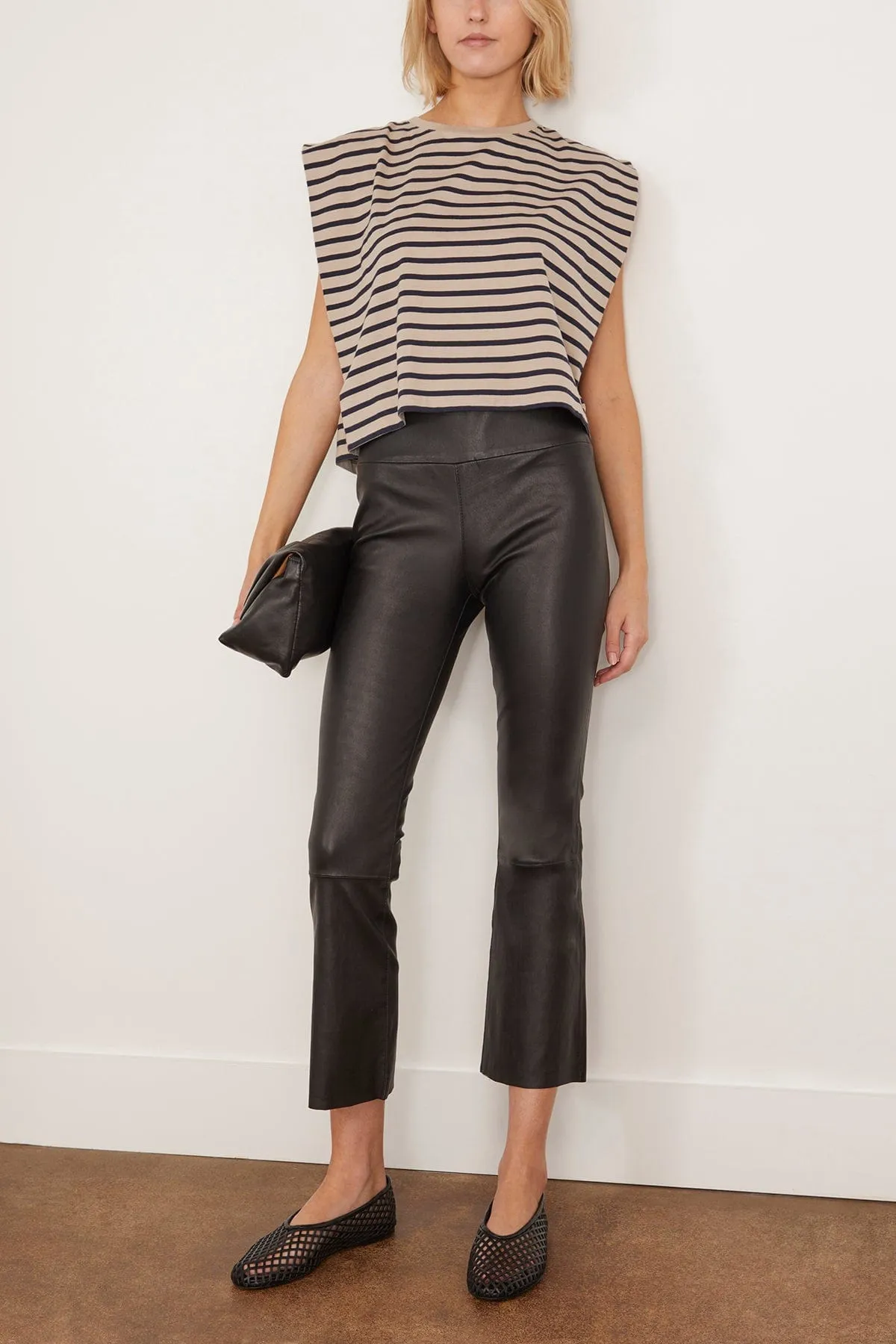 Crop Flare in Black
