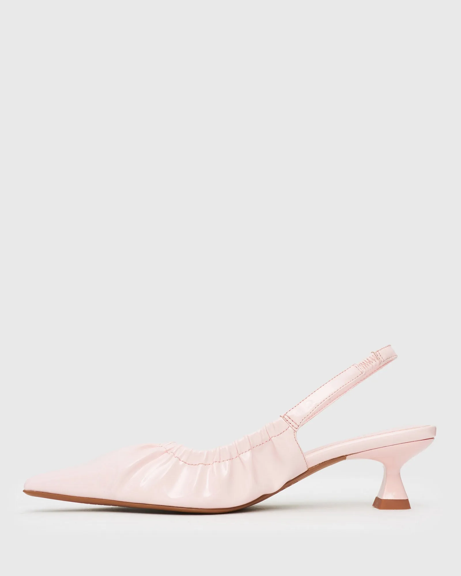 DIVINE Ruched Slingback Pumps