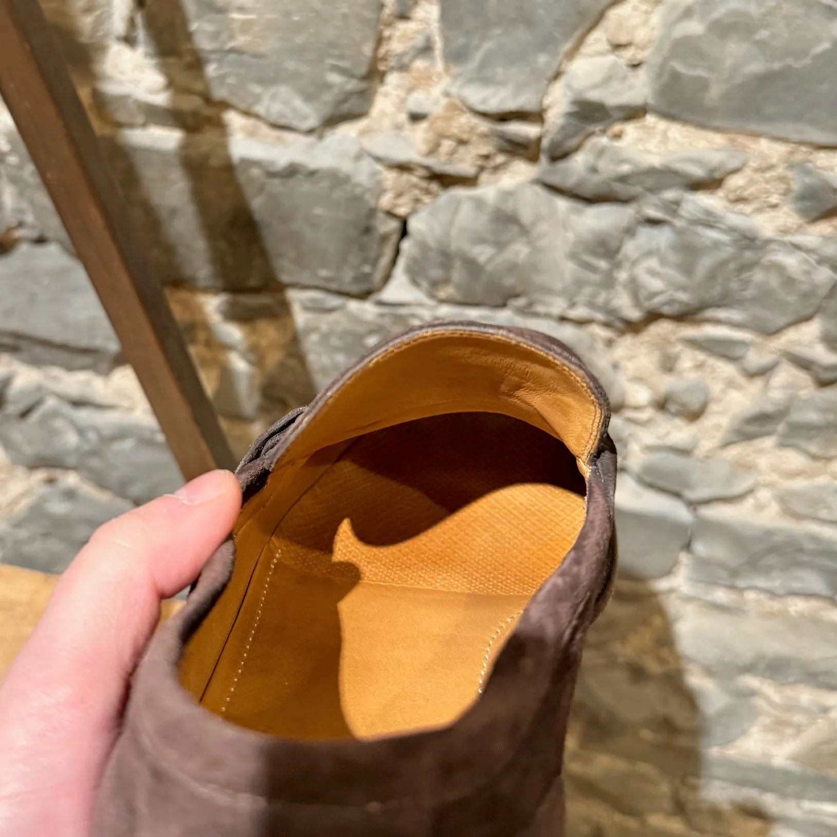 Gucci Brown Suede Horsebit Accent Jordaan Loafers