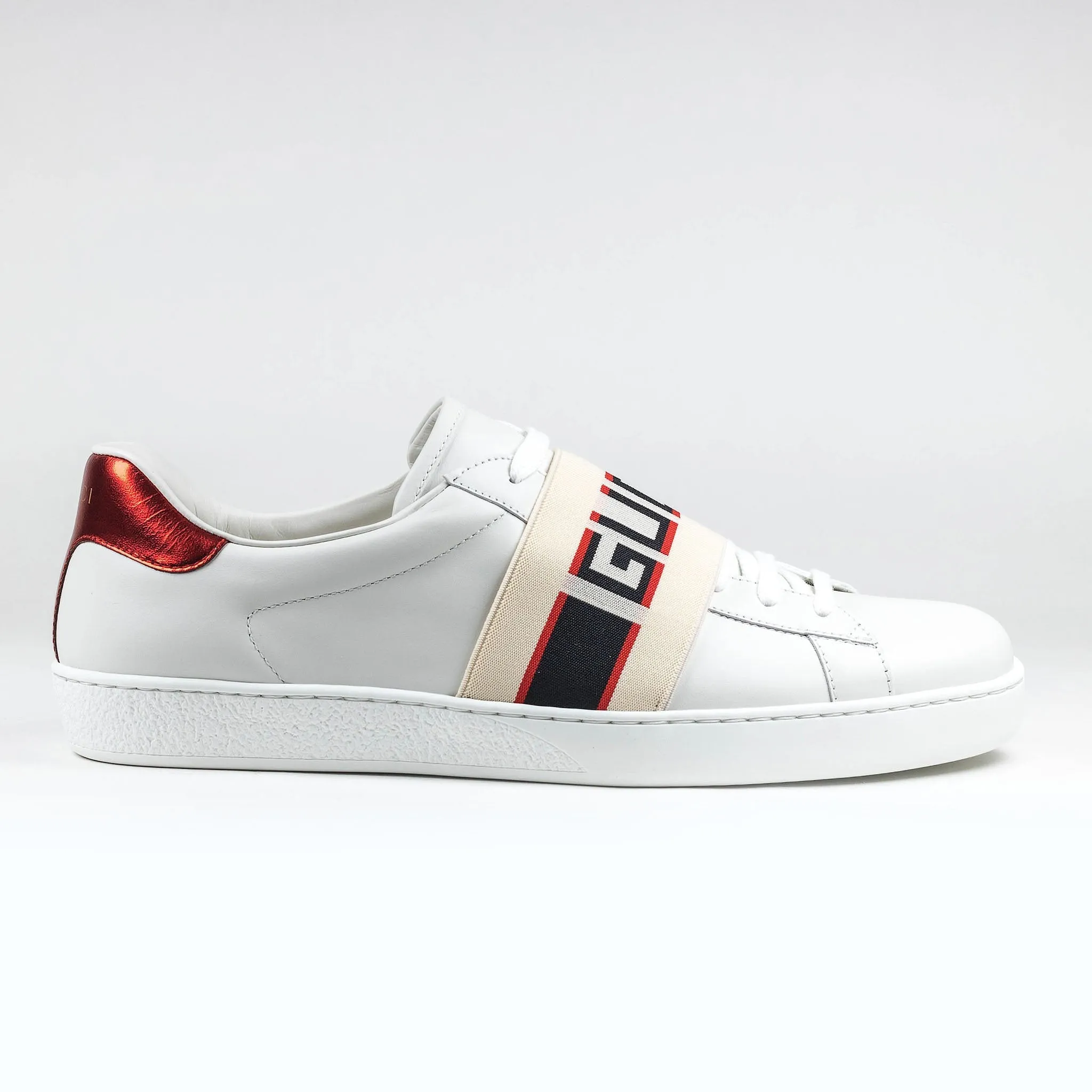 Gucci New Ace Logo Strap Sneakers