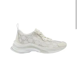 Gucci Wmns Run Sneaker GG Crystal White Size 42