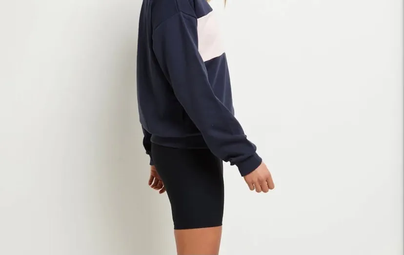 Heidi Block Pullover (Navy)