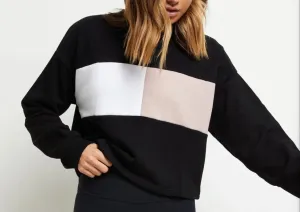 Heidi Block Pullover (Navy)