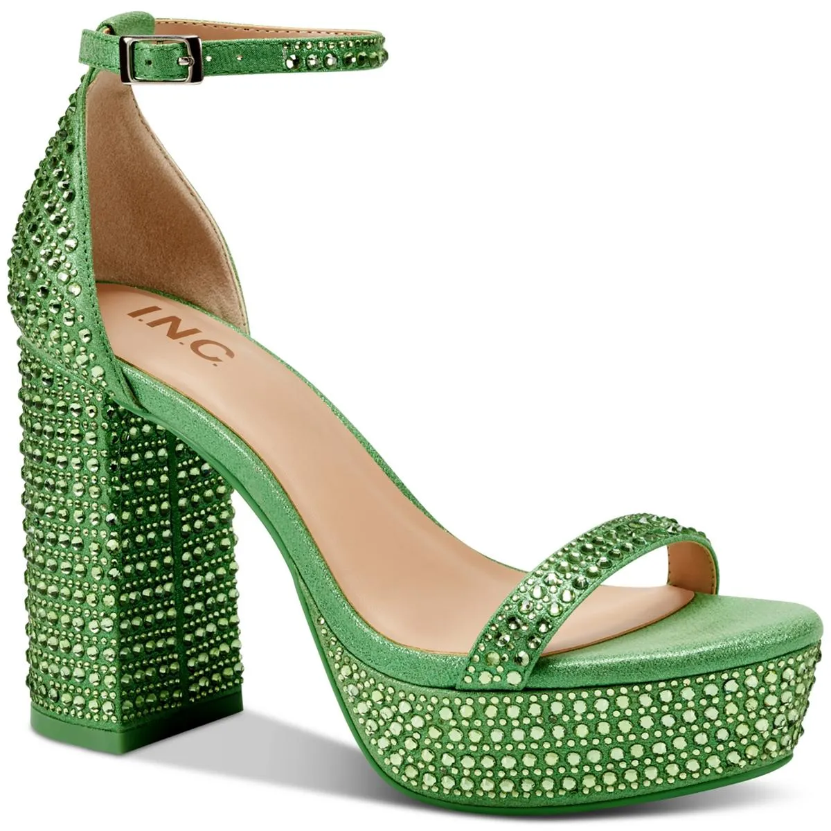 INC Womens Shea Metallic Platform Heels