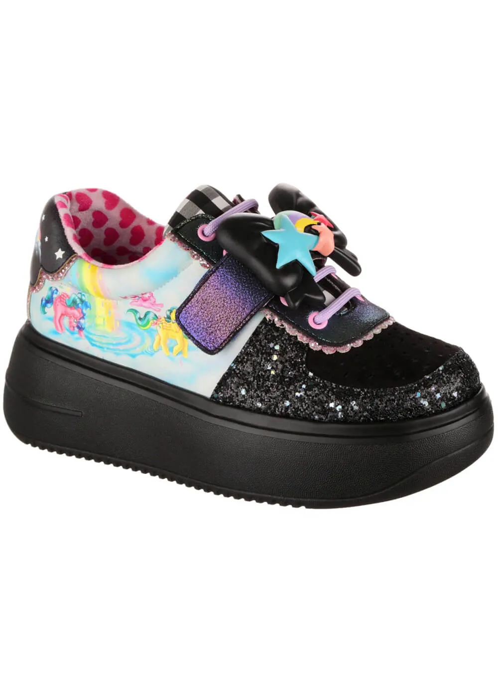 Irregular Choice x My Little Pony Rainbow Of Light Sneakers Black