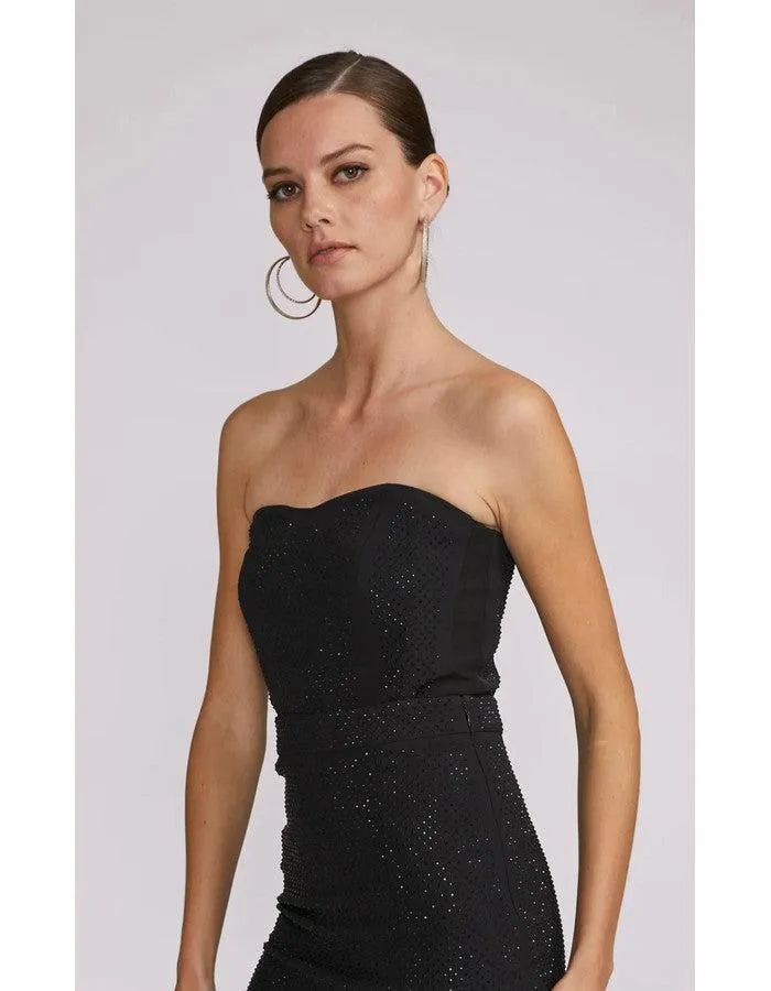 Kaori Crystal Crepe Bustier