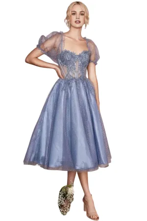 Kentucky Derby Dress 2025 Smoky Blue Race Outfit Gown