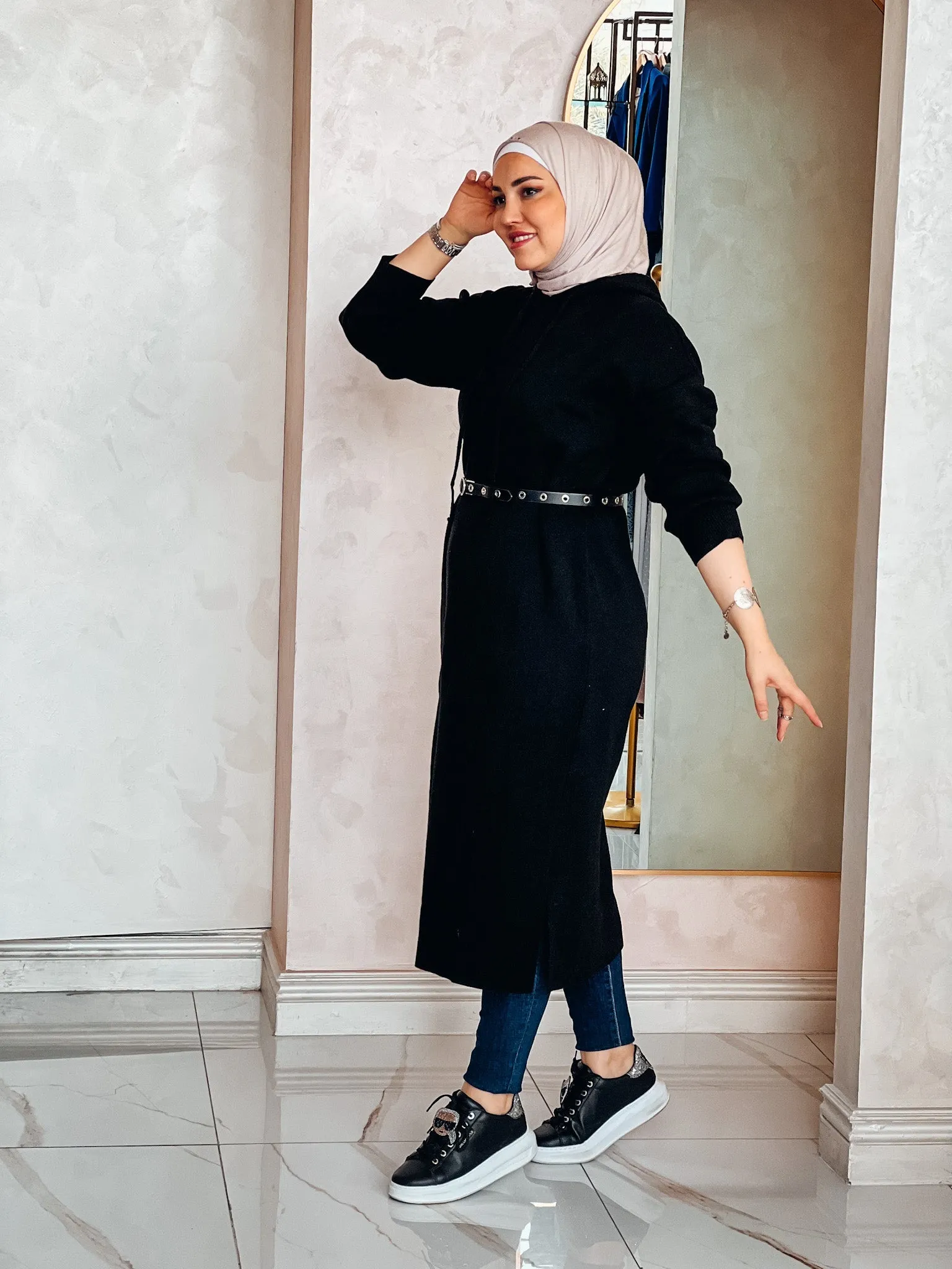long soft triko dress