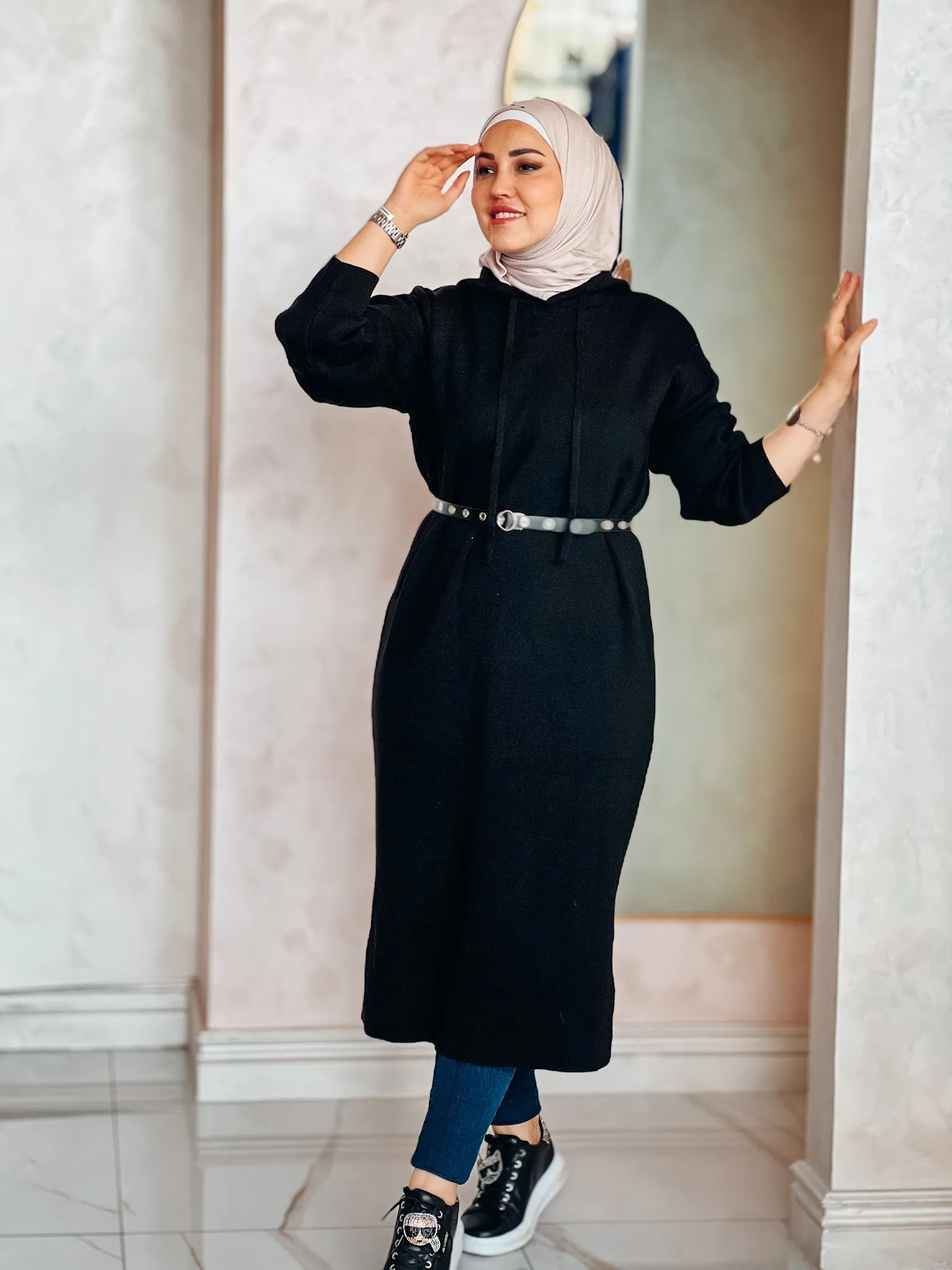 long soft triko dress