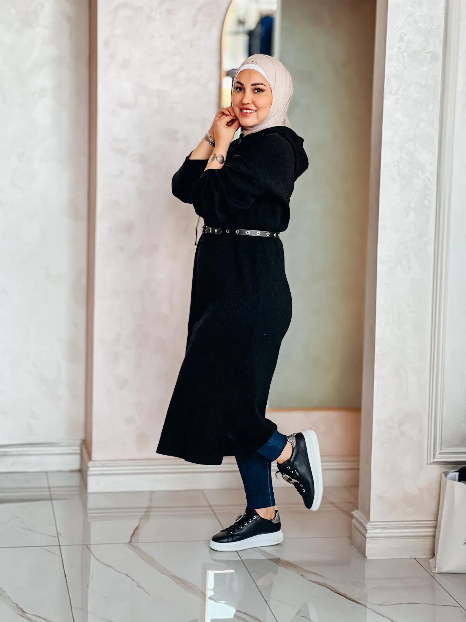 long soft triko dress