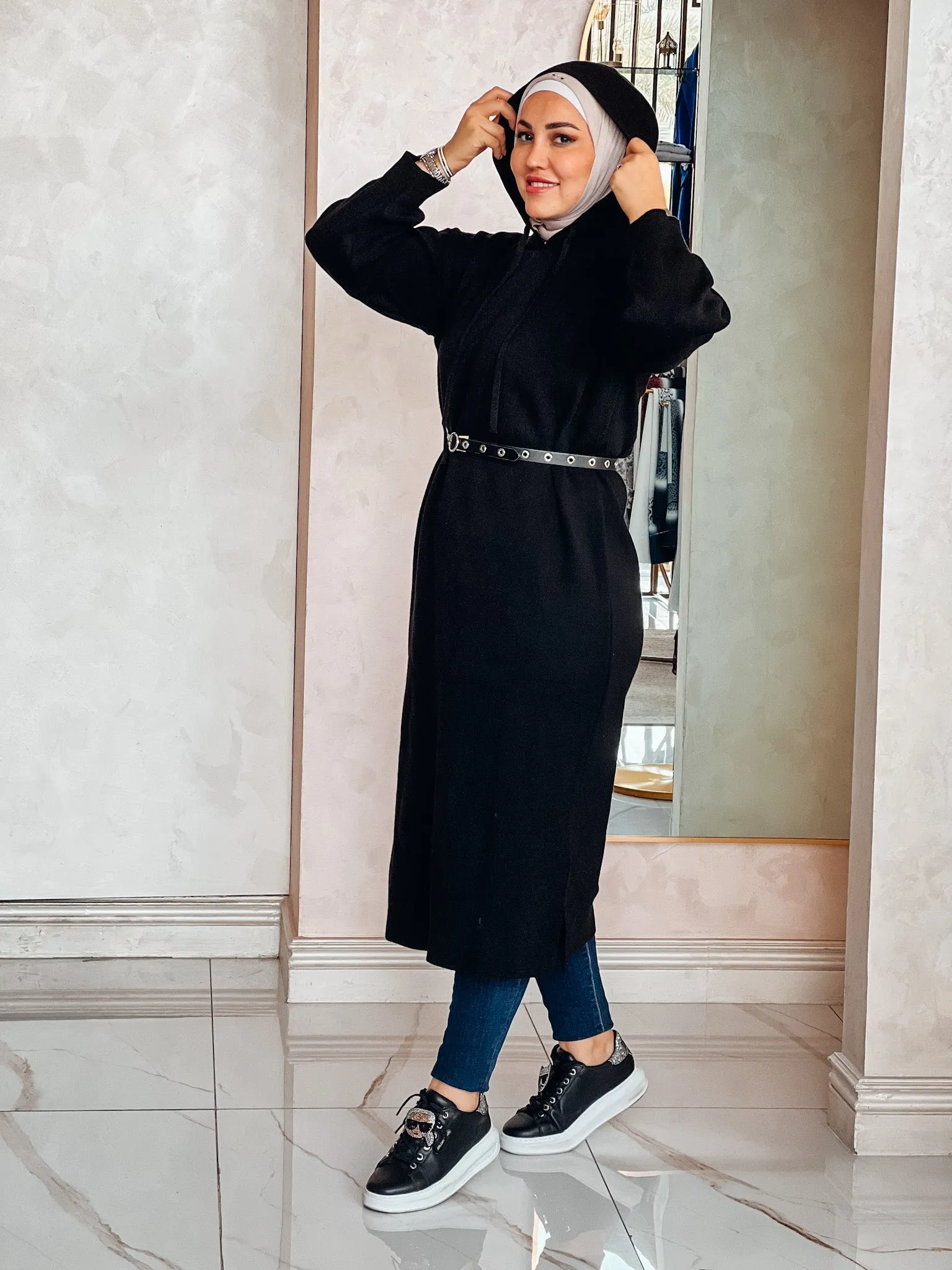 long soft triko dress