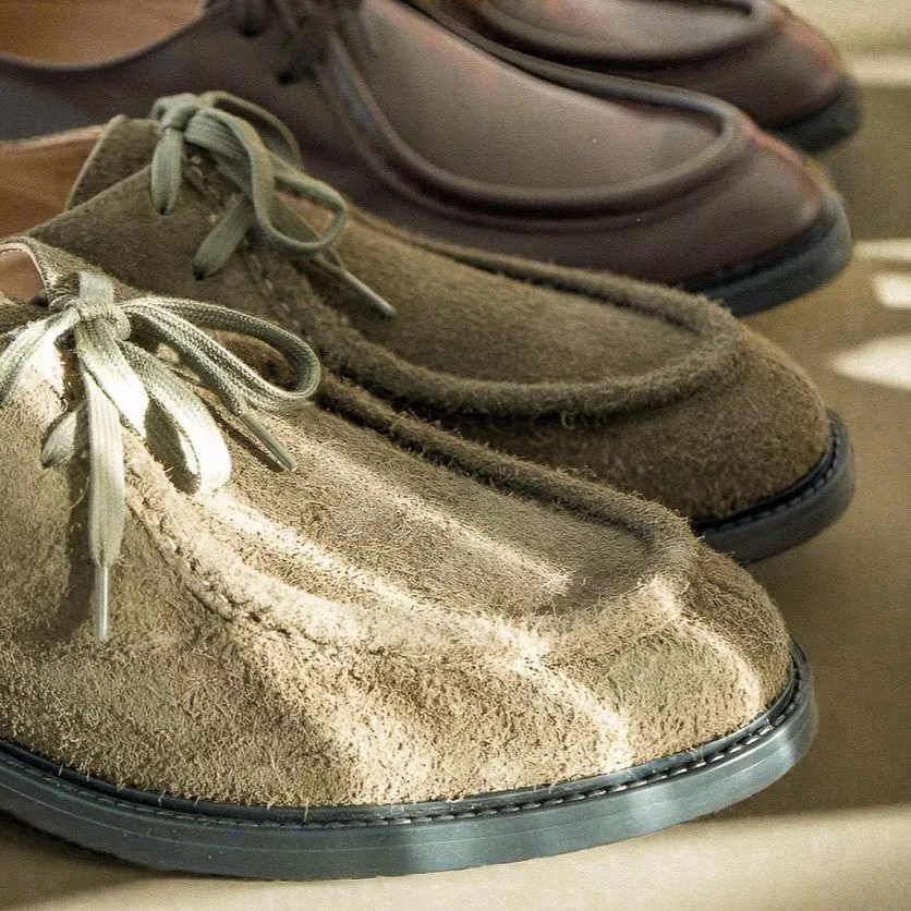 Men's Antelope Textured Suede Tuscan Derby Boot From Del Toro Shoes