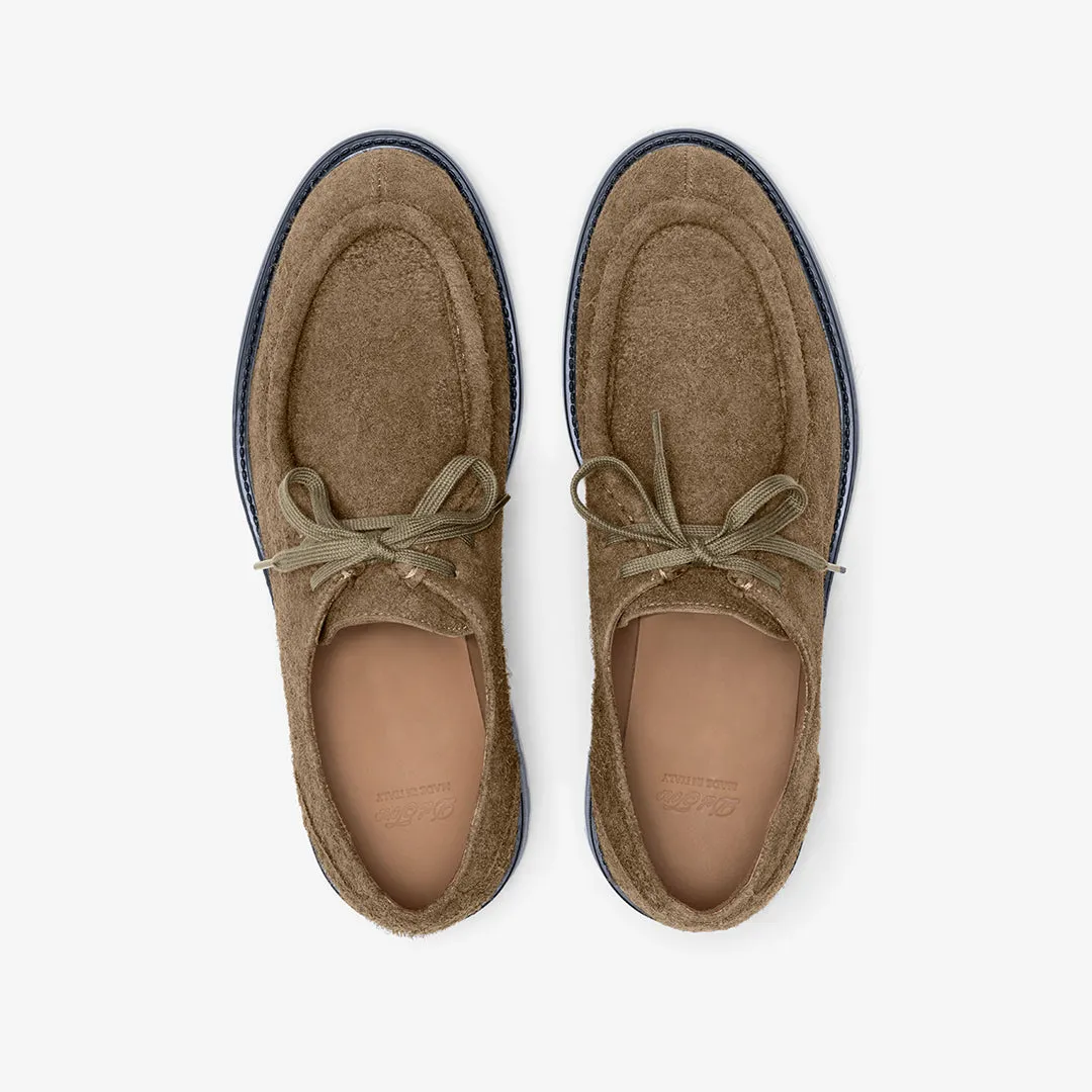 Men's Antelope Textured Suede Tuscan Derby Boot From Del Toro Shoes