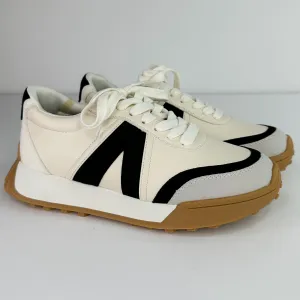 MIA Classy Girl Walk Faux Leather Black Sneakers
