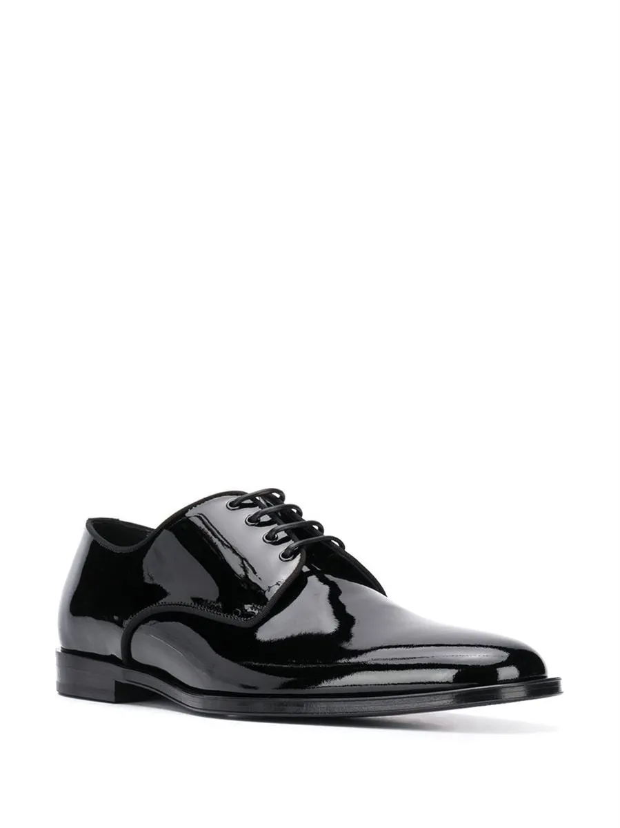 PATENT LEATHER DERBY SHOES