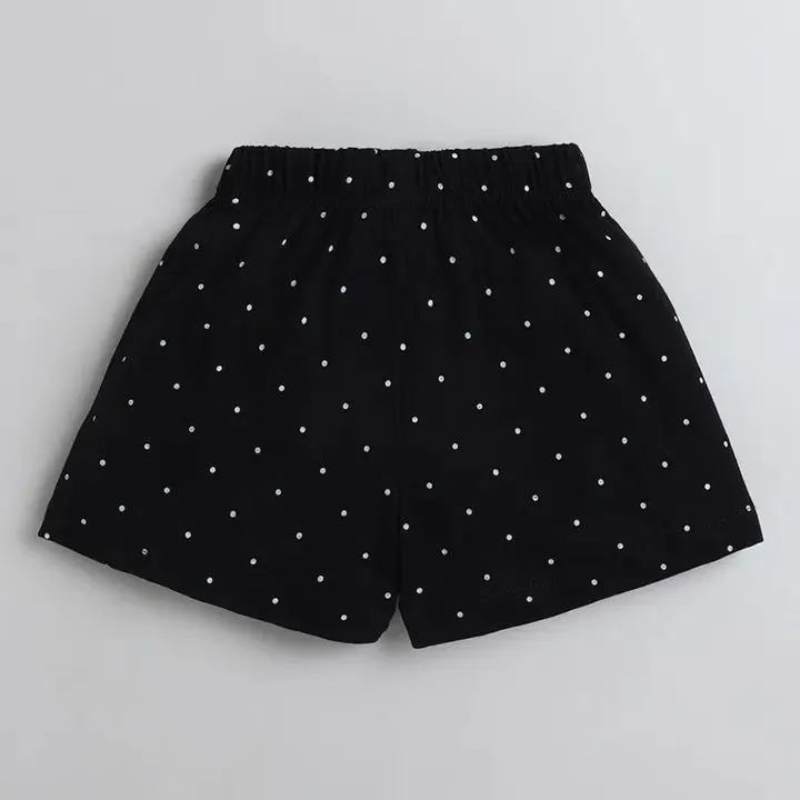 Polka Printed with Bow Short