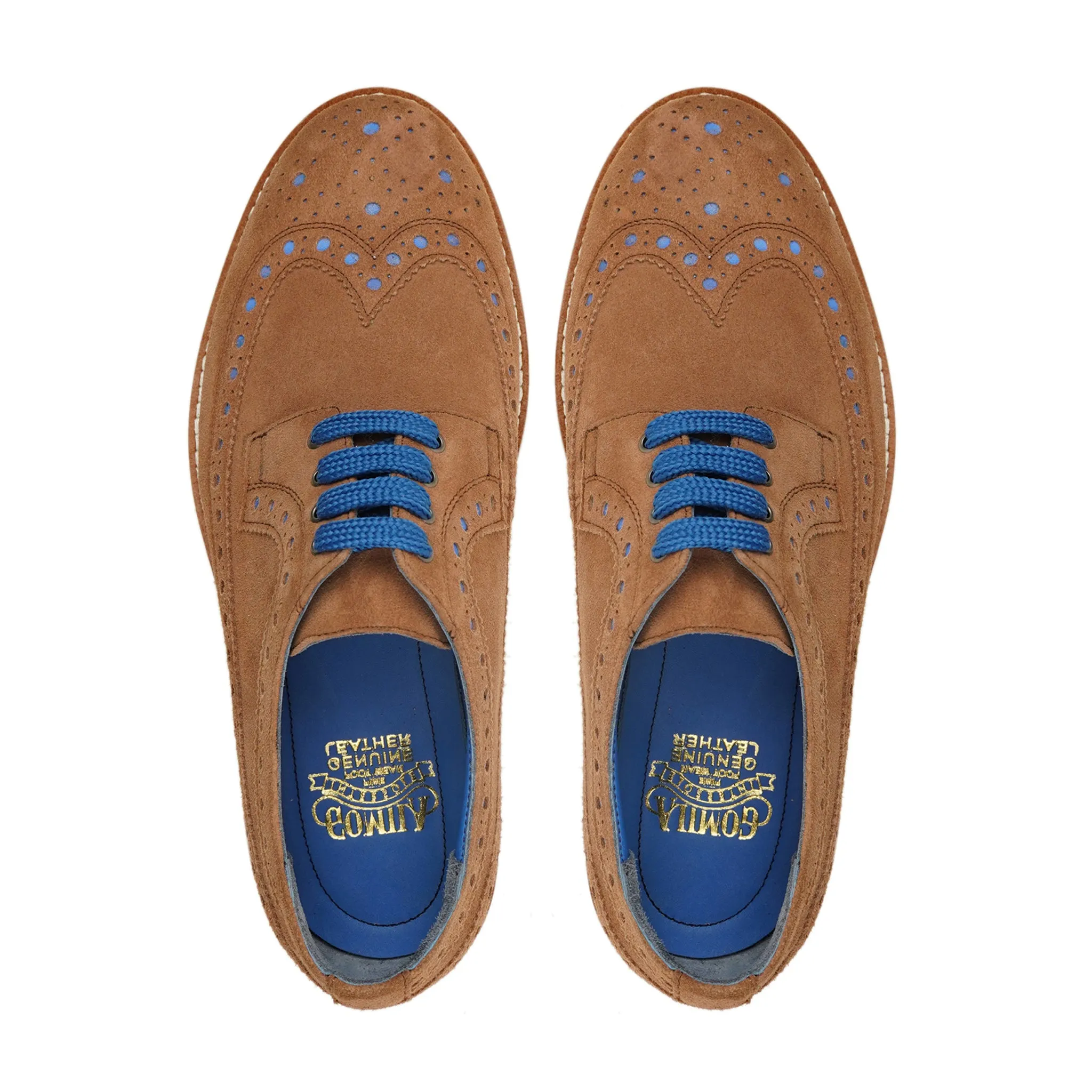 Sasuke - Men's Camel Kid Suede Derby Shoe