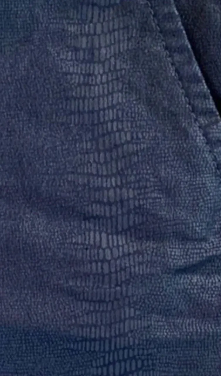Shely Pant Navy Snake