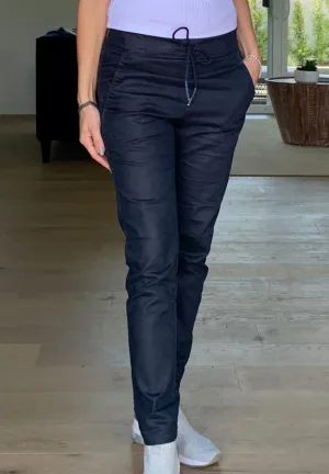 Shely Pant Navy Snake