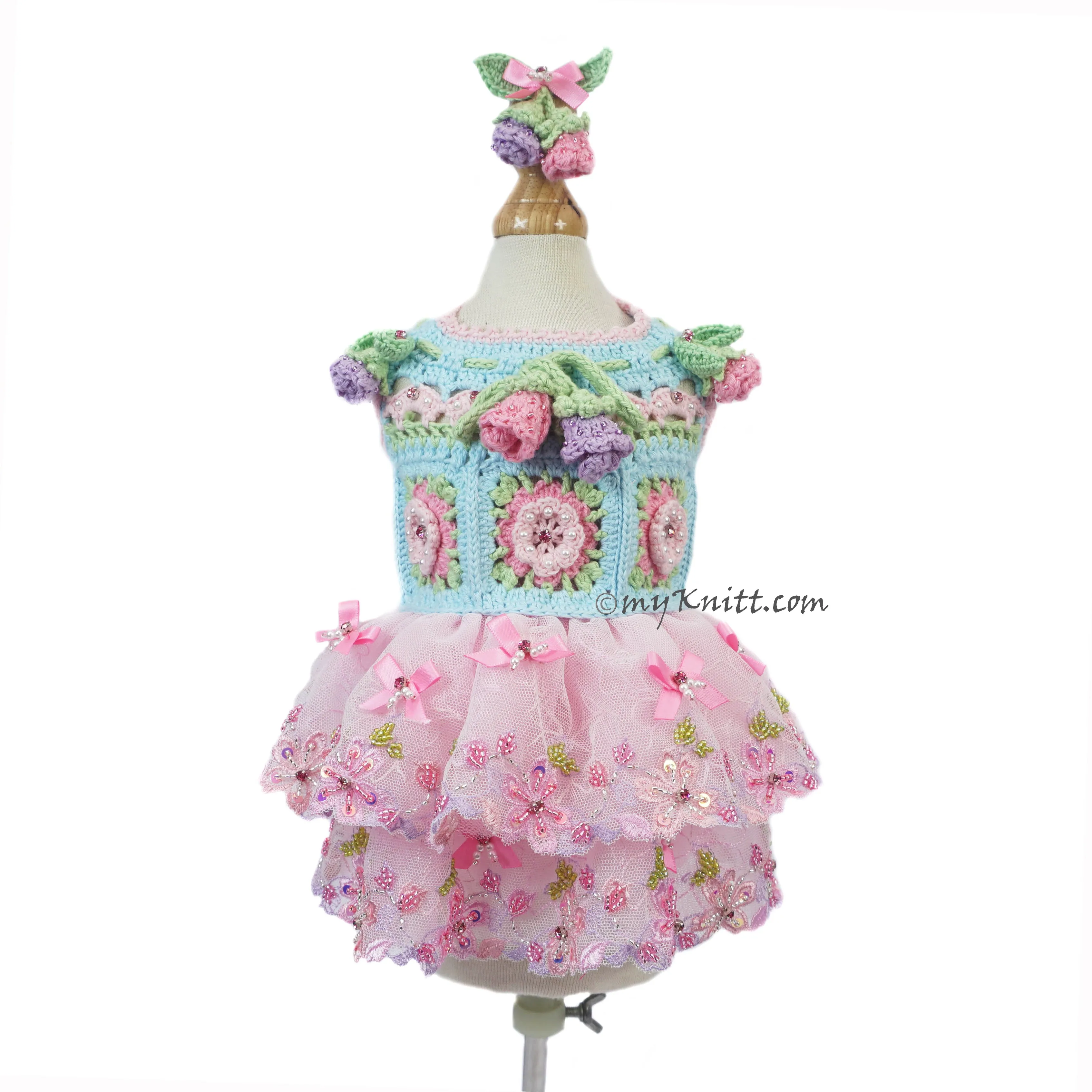 Spring Flowers Dress RM5 Royal Myknitt
