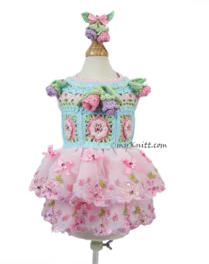 Spring Flowers Dress RM5 Royal Myknitt