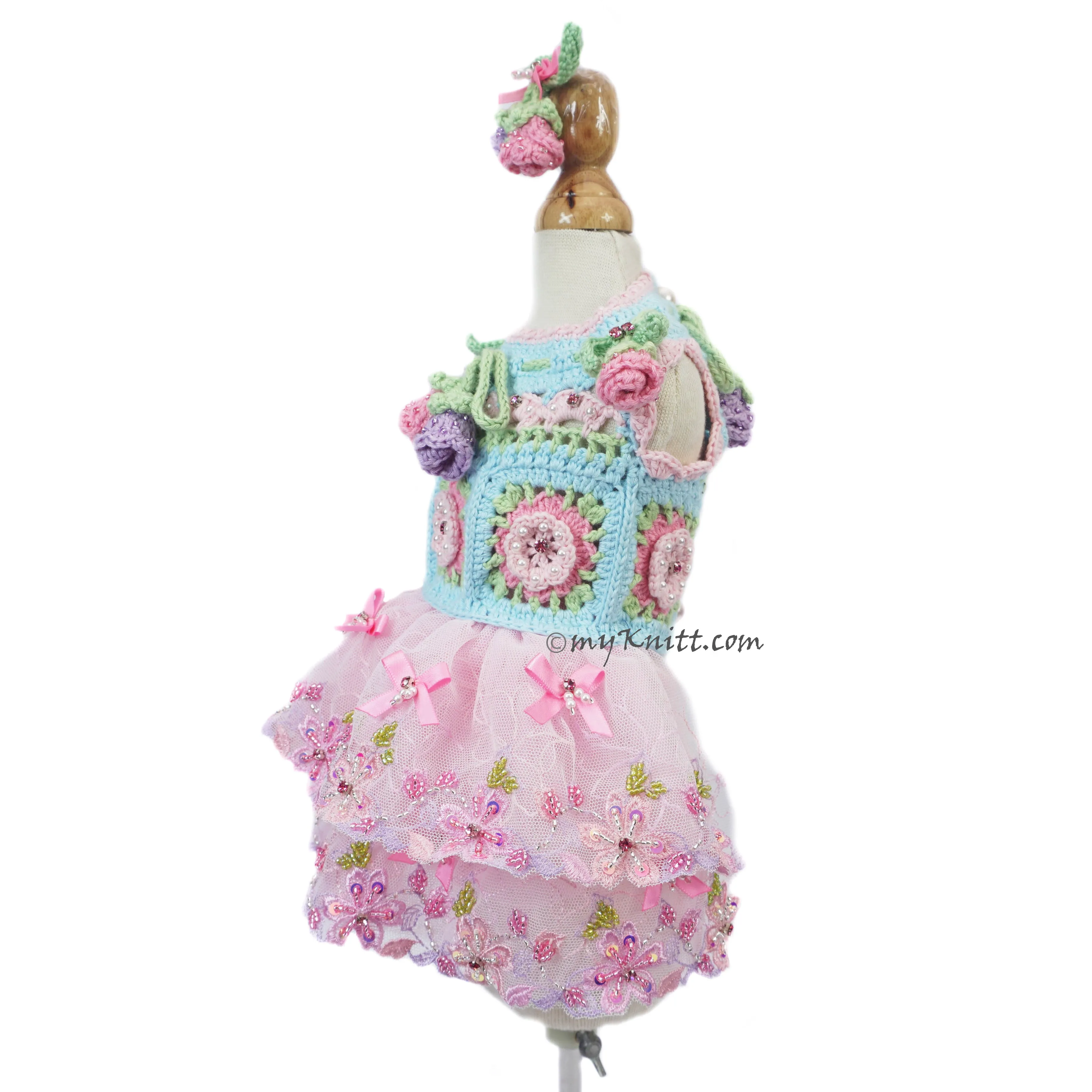 Spring Flowers Dress RM5 Royal Myknitt