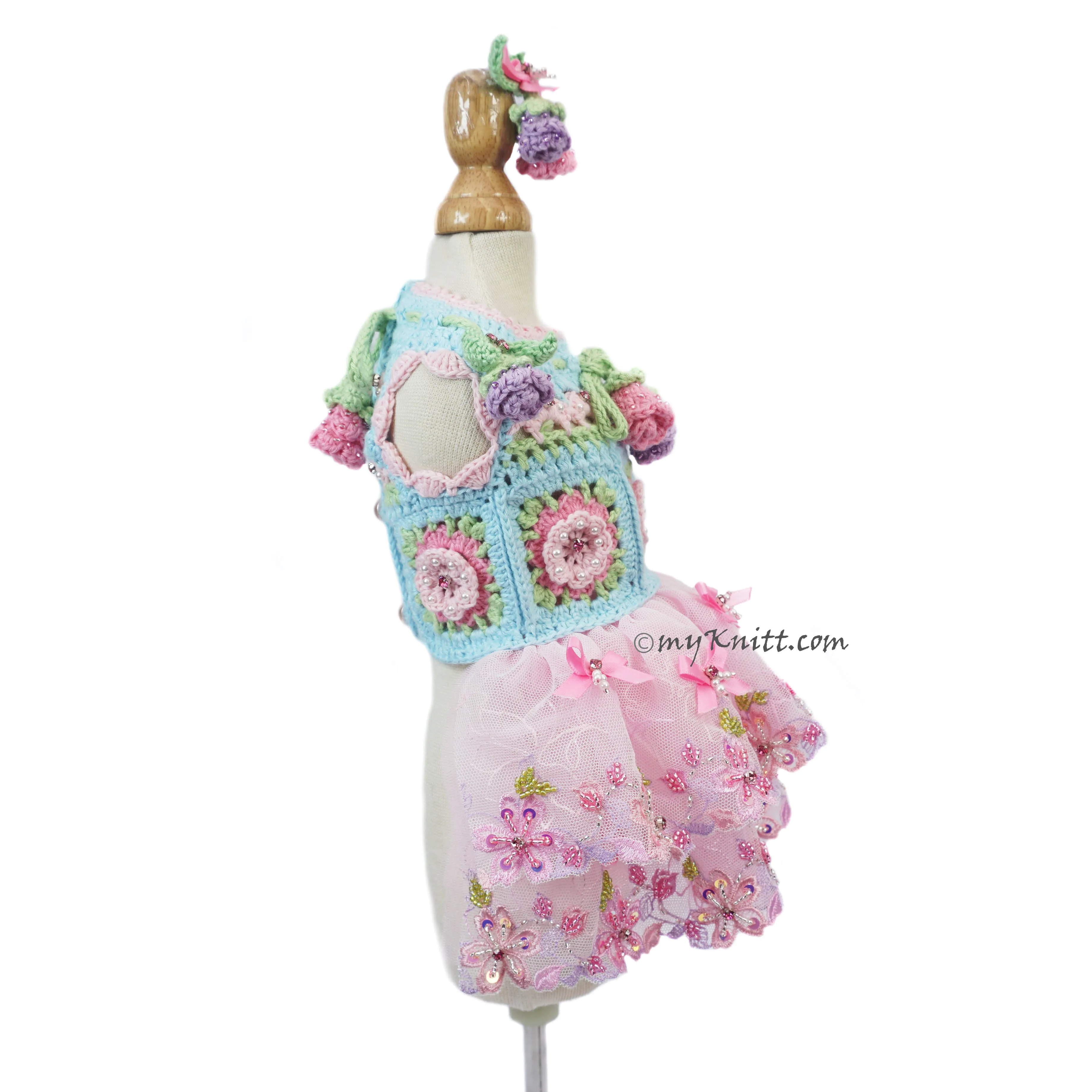 Spring Flowers Dress RM5 Royal Myknitt
