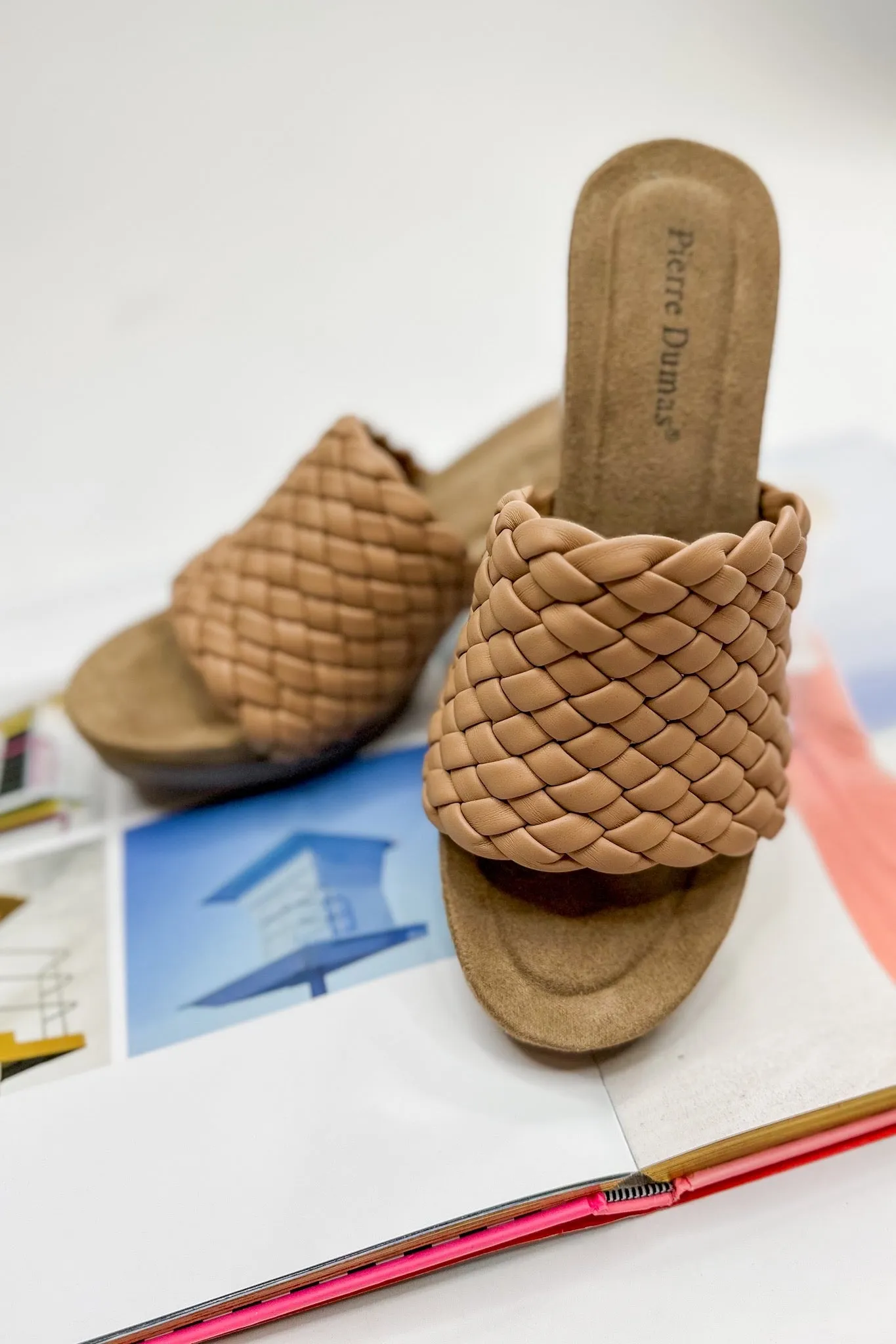 Summer Feeling Braided Heels in Tan