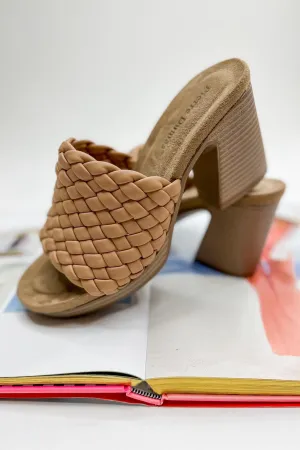 Summer Feeling Braided Heels in Tan