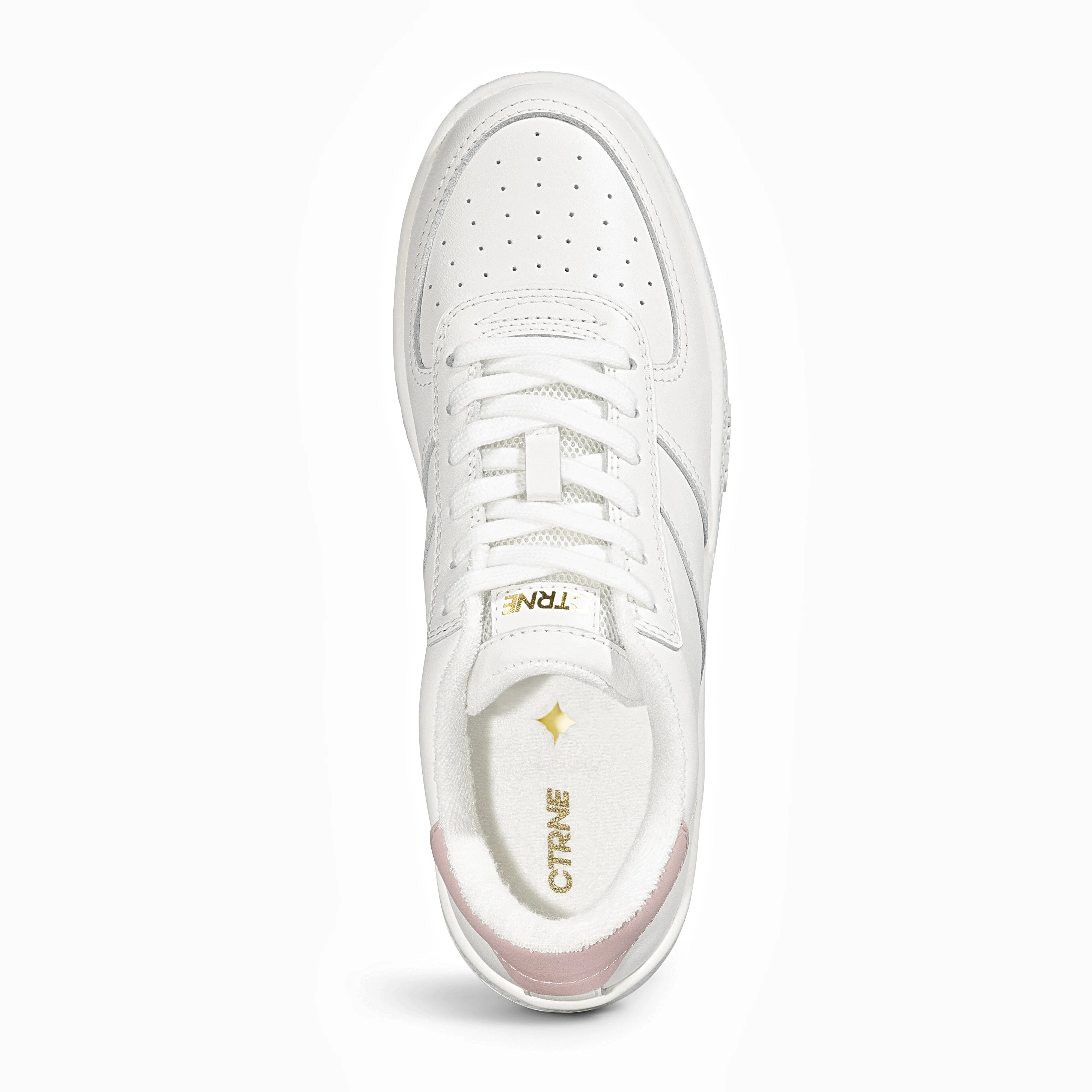 The Manifest Sneaker in White/Pink/Leather Ladies