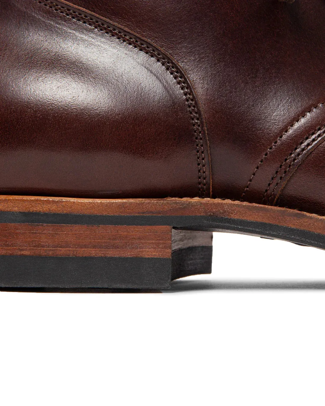 Viberg CORE - Service Boot Plain Toe Brown CXL