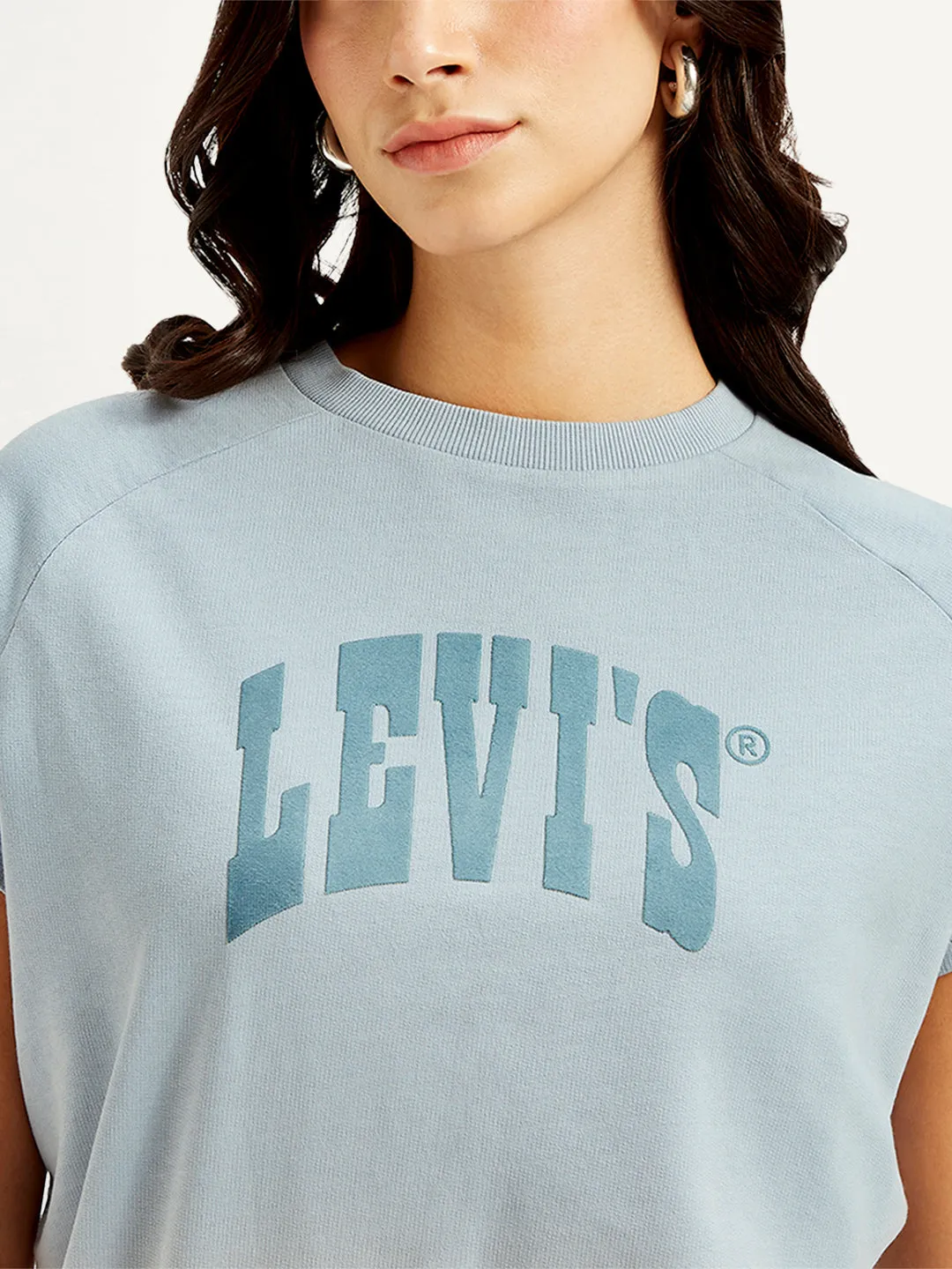 Women's Brand Logo Crew Neck Top
